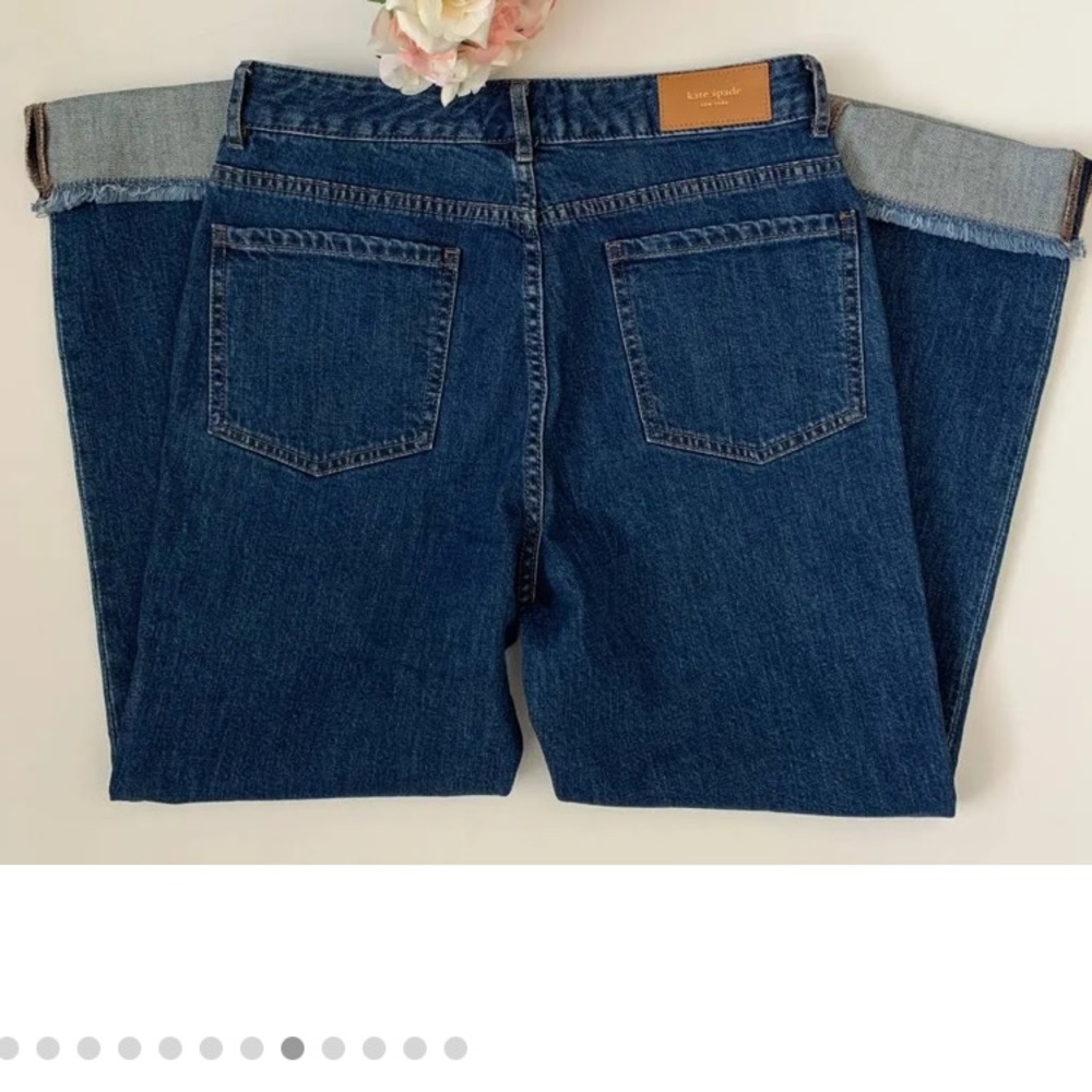 ❤️ (20)ladies size 28 waist embellished crop jeans by Kate spade. Like new - Picture 5 of 16